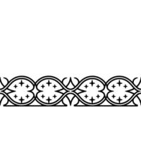Intricate Starburst Border, Elegant Ornamentation vector