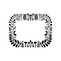 Botanical Frame, Minimalist , Rustic Elegance vector