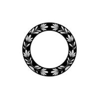 Elegant Laurel Circle, Vintage , Symbolic Ornament vector