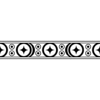 Geometric Tribal Border, Minimalist, alternate version 117 vector