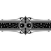 Elegant Starburst Border, Vintage Decorative Element, Ornamental vector