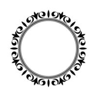 Intricate Circular Ornament, Stylized , Minimalist Background vector