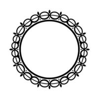 Elegant Circular Ornament Border, Vintage Style, Decorative vector