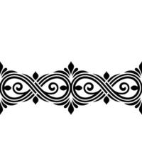 Elegant Black Ornamental Border, Vintage, alternate version 3 vector