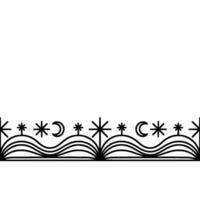 Abstract Wave Pattern, Minimalist Line Art, Serene vector