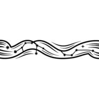 Celestial Wave Constellation Border vector
