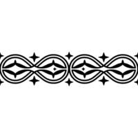 Intricate Celtic Border, Stylized Ornamentation - Ornament vector