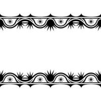 Stylized Wave Border, Minimalist , Textured Pattern vector