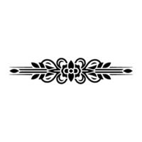 Elegant Floral Border, Vintage Element, alternate version 103 vector