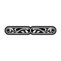Elegant Vintage Scroll Border, Decorative Element, Ornamental vector