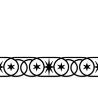 Geometric Star Border, Minimalist vector