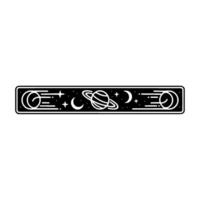 Celestial Navigation Retro Space Illustration vector