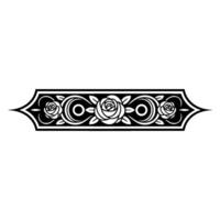 Elegant Floral Border, Vintage , Decorative Element, alternate version 400 vector