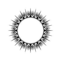 Geometric Tribal Circle, Sharp Edge vector