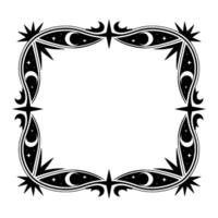Celestial Frame Gothic Moon Star Ornamentation vector