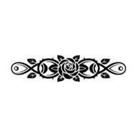 Elegant Floral Border, Vintage , Decorative Element, alternate version 401 vector