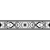 Elegant Vintage Border, Intricate Ornamentation, Decorative Element vector