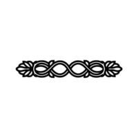 Intricate Celtic Border, Elegant Ornamentation, Vintage, Symmetry vector