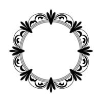 Elegant Circular Ornament, Vintage , Minimalist Frame - Decorative vector