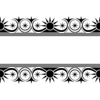 Geometric Tribal Border, Minimalist , Subtle Texture vector