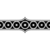 Geometric Border, Celestial Motif, Minimalist vector