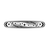 Celestial Scroll Vintage Moon Star Border vector