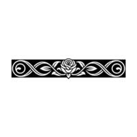 Elegant Floral Border, Vintage Element, alternate version 106 vector