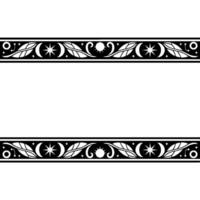 Celestial Border, Stylized Star Pattern vector