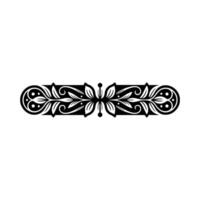 Elegant Floral Border, Vintage Element, alternate version 109 vector
