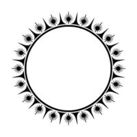 Stylized Celestial Circle, Minimalist, Ornament vector