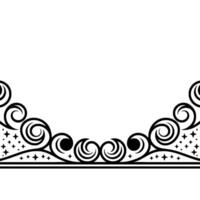 Elegant Swirl Border, Vintage Ornamentation, Decorative Frame vector