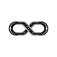 Celestial Infinity A Stylized Symbol of Endless Potential vector