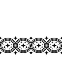 Geometric Starburst Border, Elegant vector