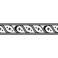 Intricate Medieval Border, Stylized Ornamentation, Ornament vector