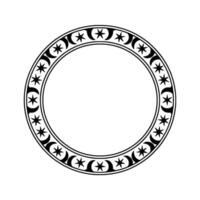 Celestial Circle Ancient Symbol, Lunar Motif, Minimalist vector