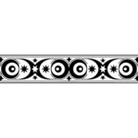 Stylized Border Celestial Circle Ornamentation vector
