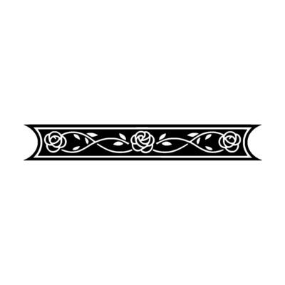 Elegant Celtic Rose Border, Vintage Element