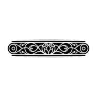 Intricate Celtic Border, Elegant Ornamentation, Vintage, Scroll vector