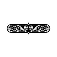 Elegant Floral Border, Vintage Element, alternate version 114 vector