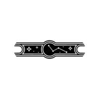 Celestial Lineage Vintage Constellation Border vector