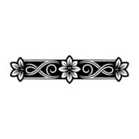 Elegant Floral Border, Vintage , Decorative Element, alternate version 418 vector