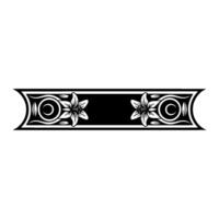 Elegant Floral Border, Vintage , Decorative Element, alternate version 419 vector