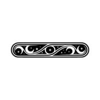 Elegant Ornate Scroll Border, Celestial vector
