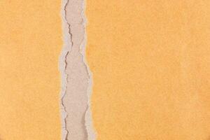 ripped brown paper texture for pattern and design photo