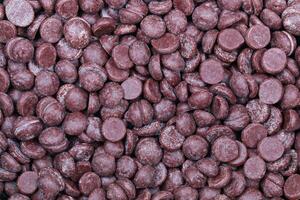 Chocolate chips for pattern and background photo