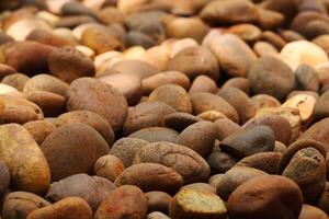 Pile of stone for pattern and background photo