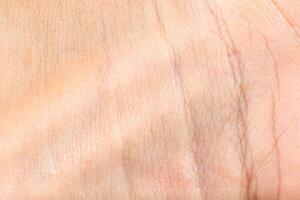 skin texture at wrist and palm for pattern and background photo