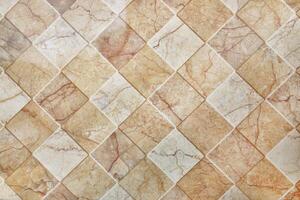 brown and yellow ceramic tile texture for pattern and background photo