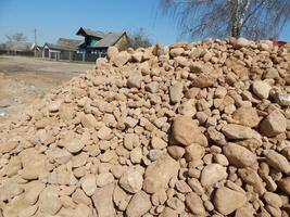 A pile of rocks photo