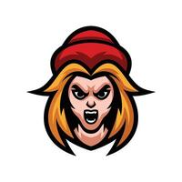 Illustrated character with red hat vector